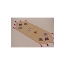 Bej  Etnik Desen Runner Hh045